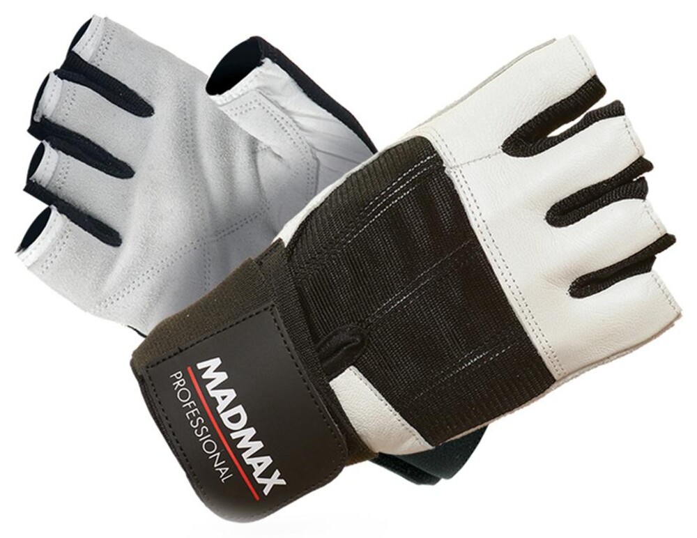 Fitness rukavice professional white MFG269